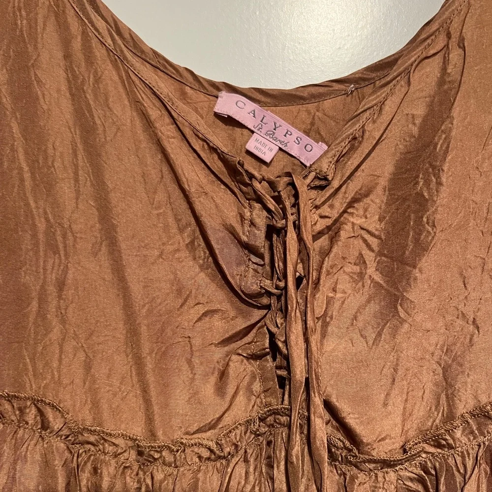 Calypso St Barth Silk Maxi Dress - Picture 2 of 4